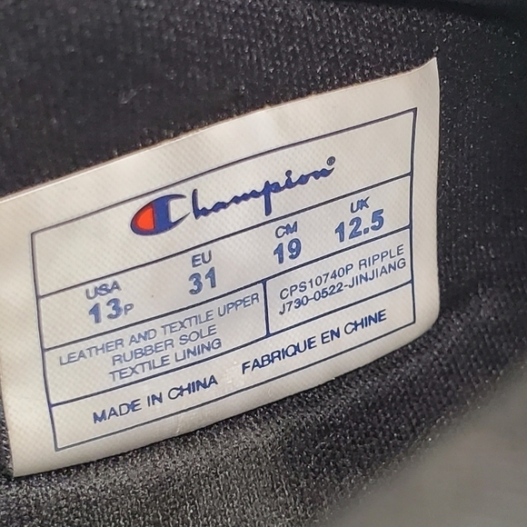 Champion Ripple black orange turquoise Athletic sneakers Size 13c - Picture 8 of 11